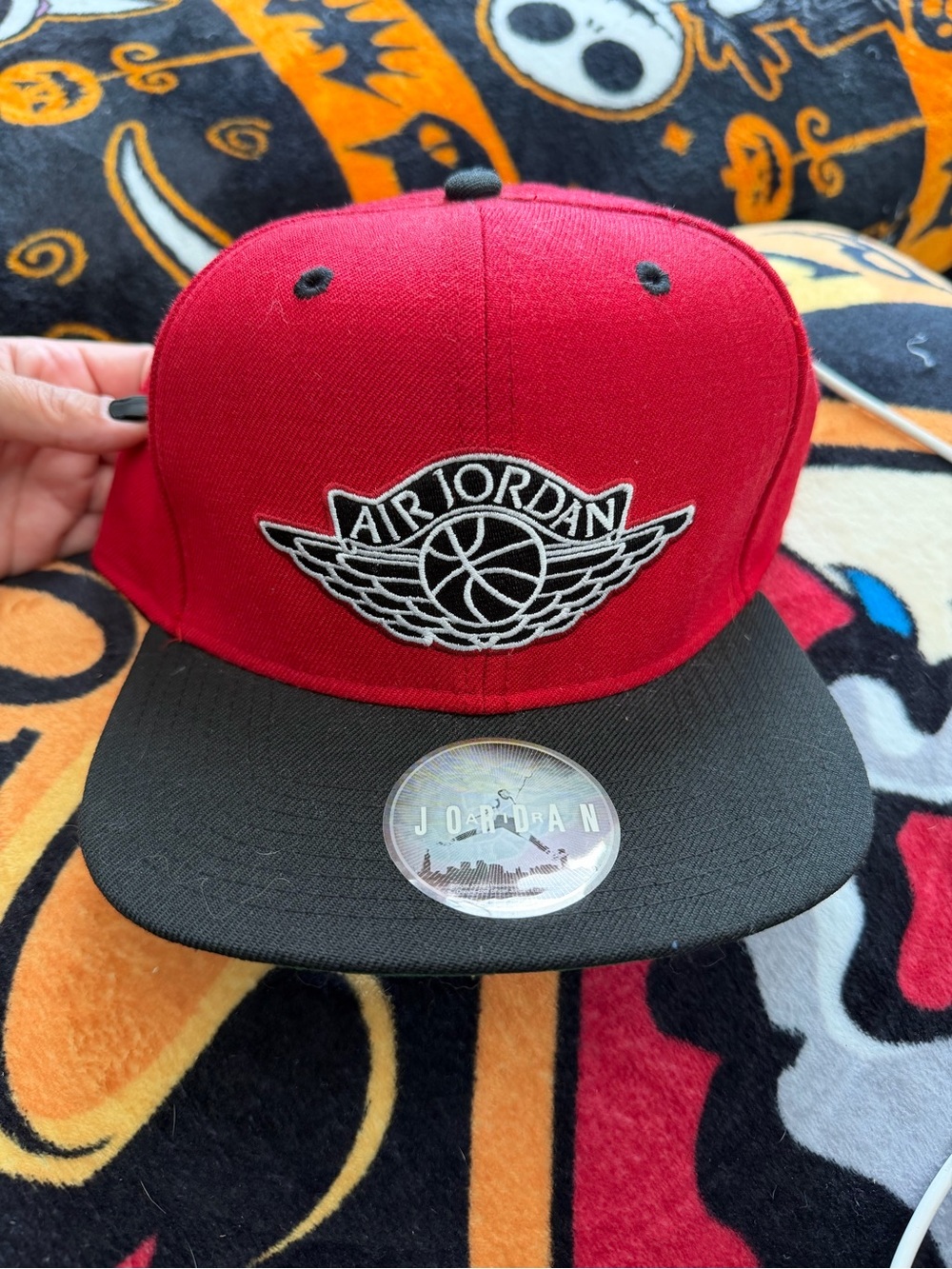 Jordan Red & Black Air Jordan Snapback Hat